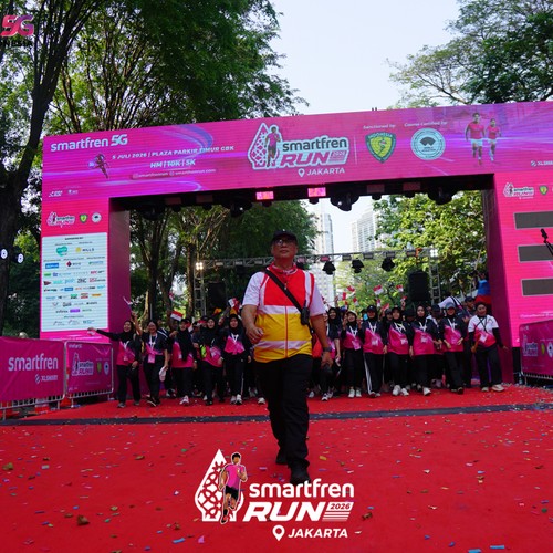 Race photo from SMARTFREN RUN 2026