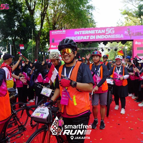 Race photo from SMARTFREN RUN 2026