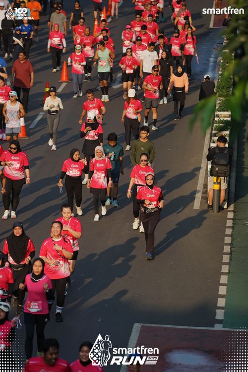 Race photo from Smartfren Run 2025 