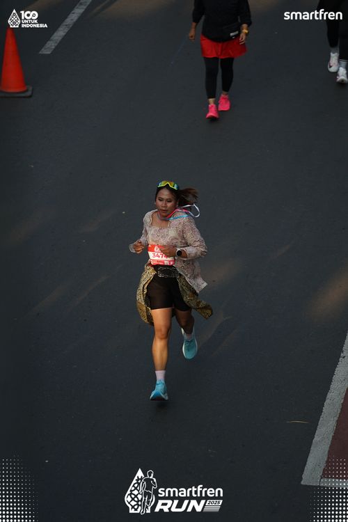 Race photo from Smartfren Run 2025 