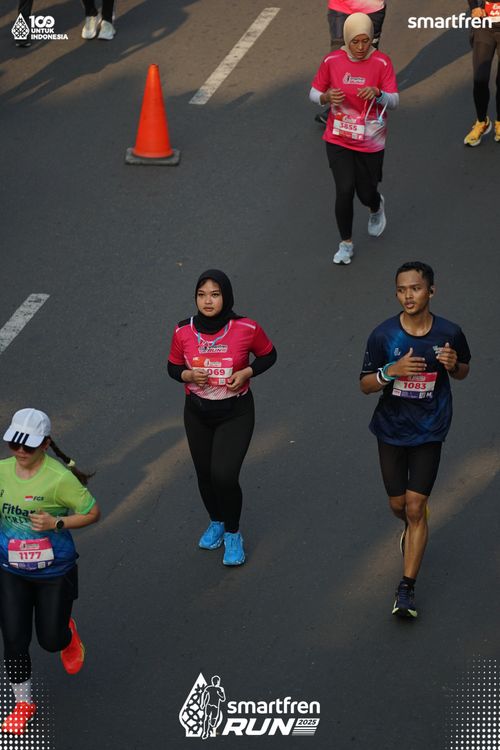 Race photo from Smartfren Run 2025 