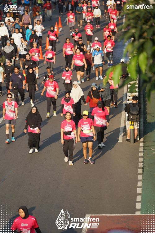 Race photo from Smartfren Run 2025 