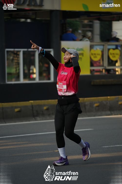 Race photo from Smartfren Run 2025 