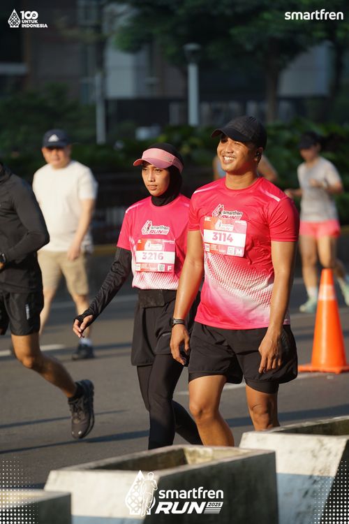 Race photo from Smartfren Run 2025 