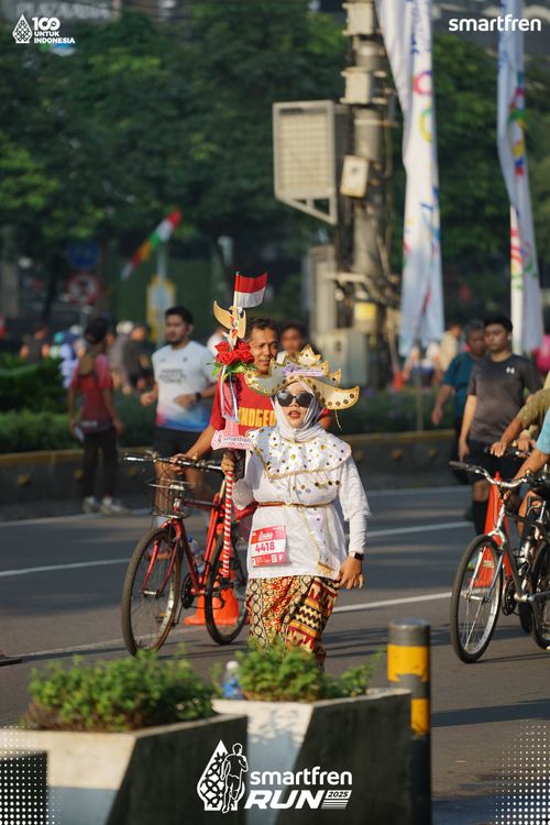 Race photo from Smartfren Run 2025 
