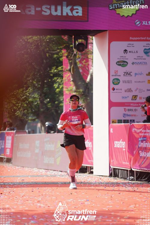 Race photo from Smartfren Run 2025 