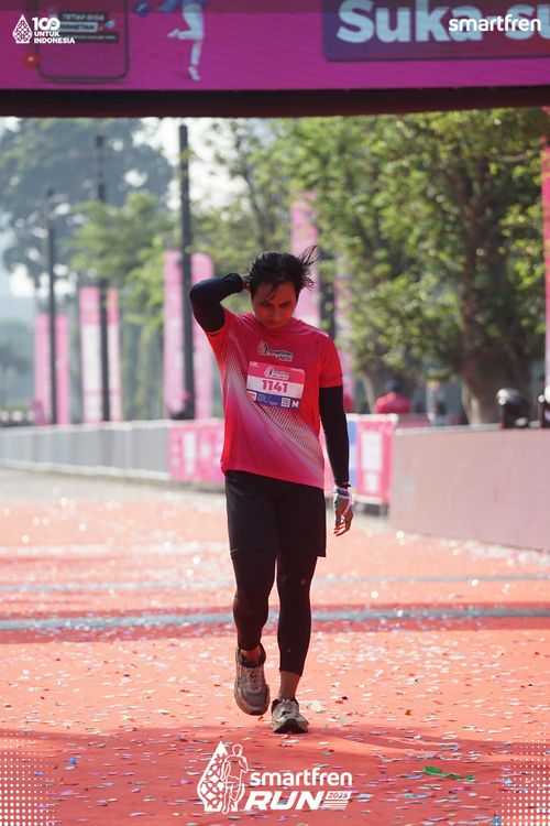 Race photo from Smartfren Run 2025 