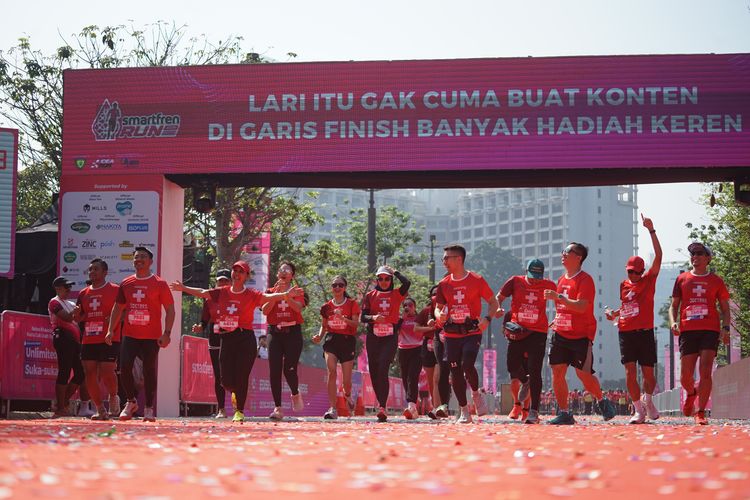 Race photo from Smartfren Run 2025 