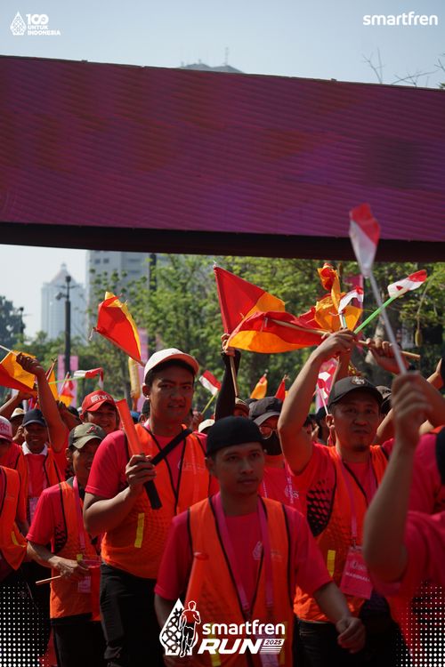 Race photo from Smartfren Run 2025 