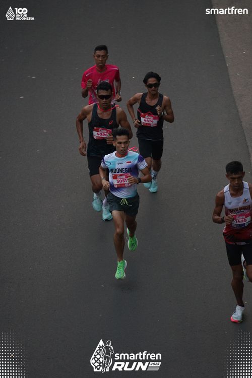 Race photo from Smartfren Run 2025 