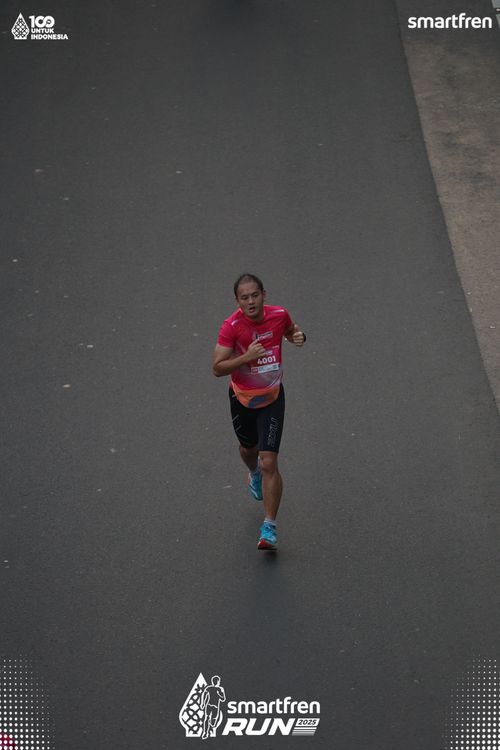 Race photo from Smartfren Run 2025 