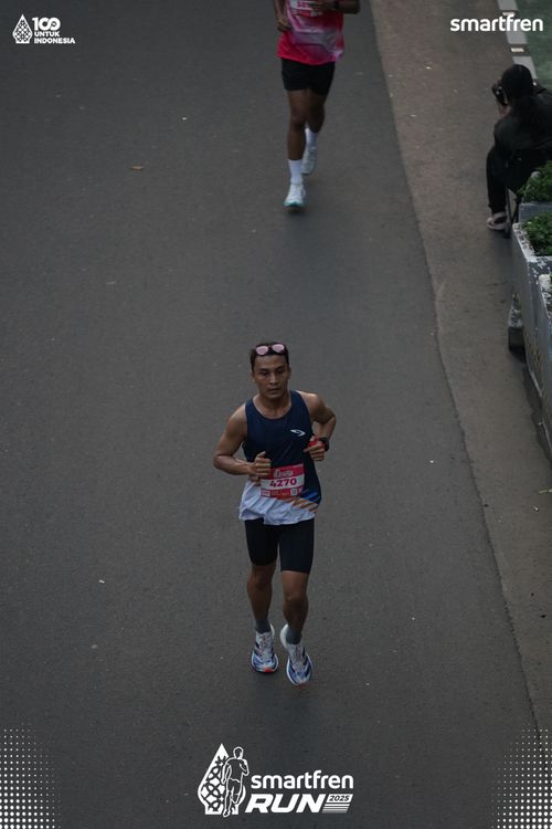 Race photo from Smartfren Run 2025 