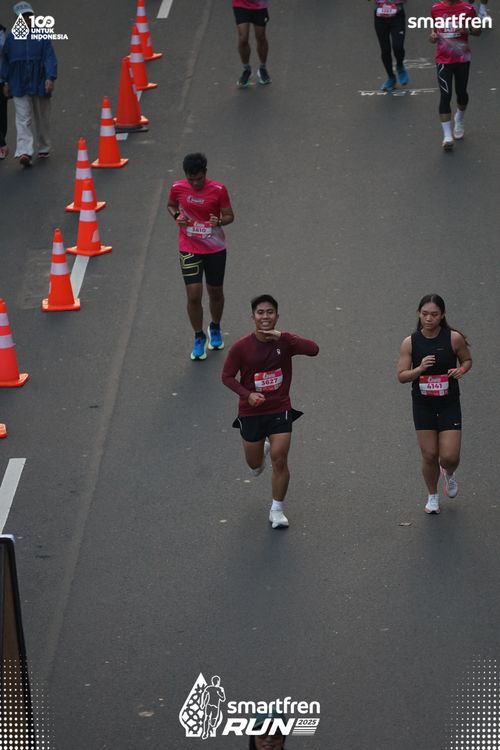 Race photo from Smartfren Run 2025 