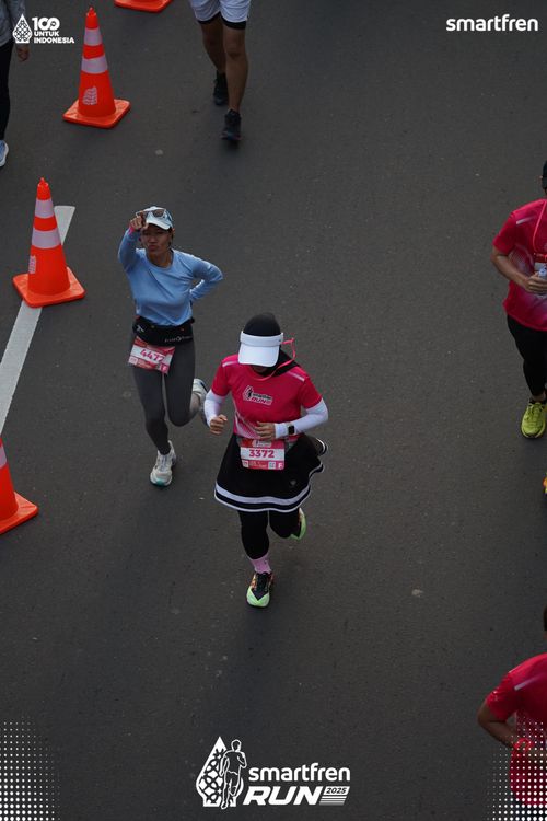 Race photo from Smartfren Run 2025 