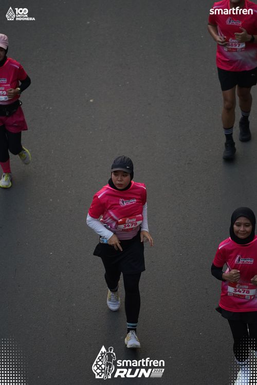 Race photo from Smartfren Run 2025 