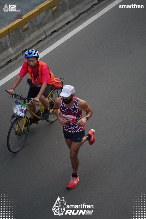 Race photo from Smartfren Run 2025 