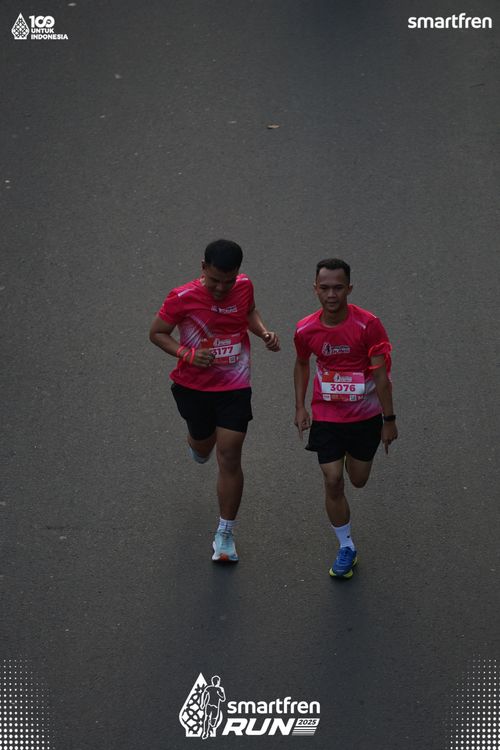 Race photo from Smartfren Run 2025 
