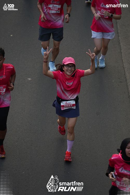 Race photo from Smartfren Run 2025 