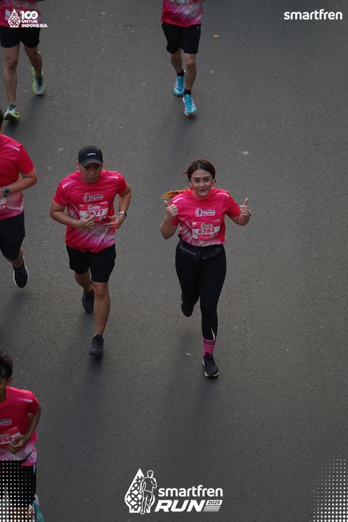 Race photo from Smartfren Run 2025 