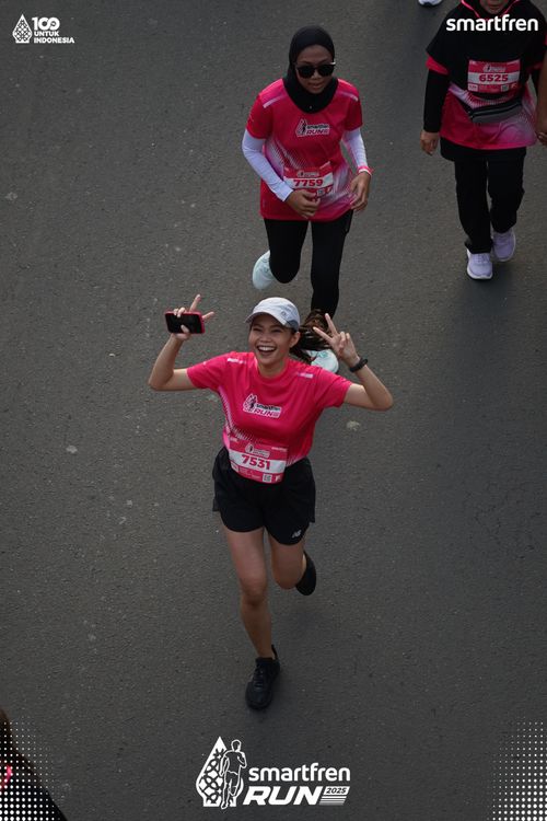 Race photo from Smartfren Run 2025 