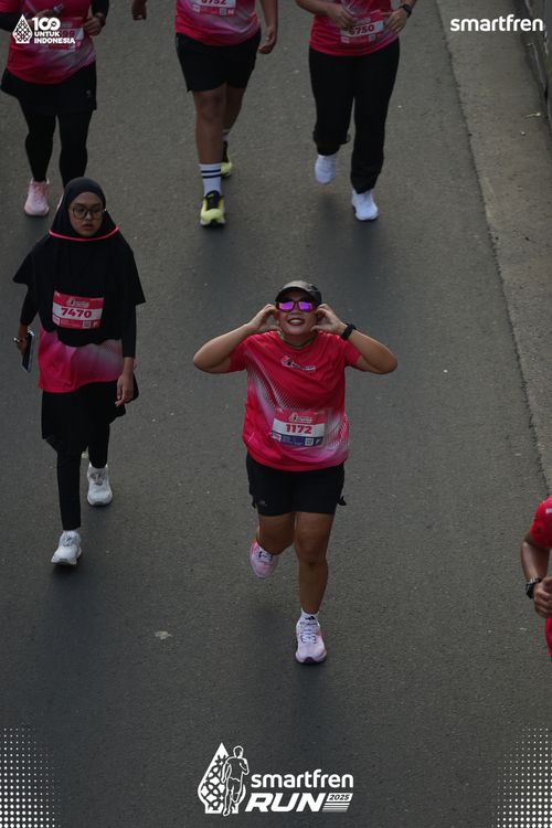 Race photo from Smartfren Run 2025 