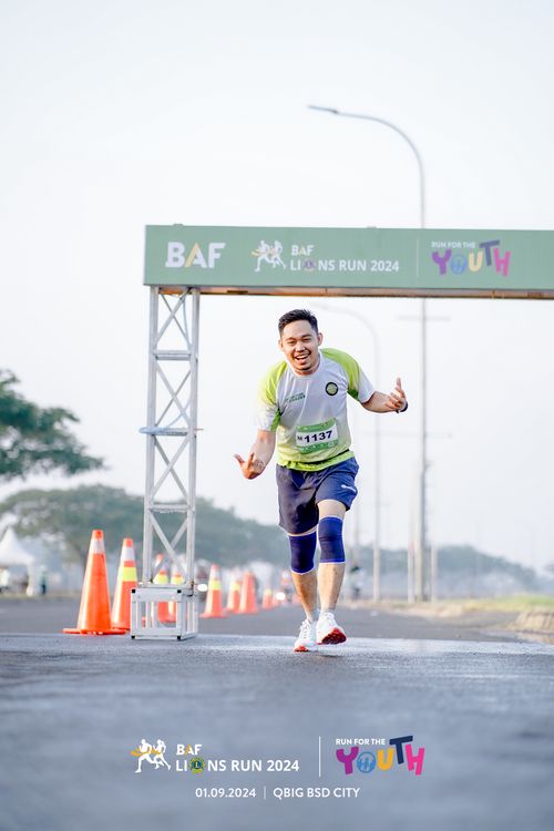 Race photo from BAF LIONS RUN 2024