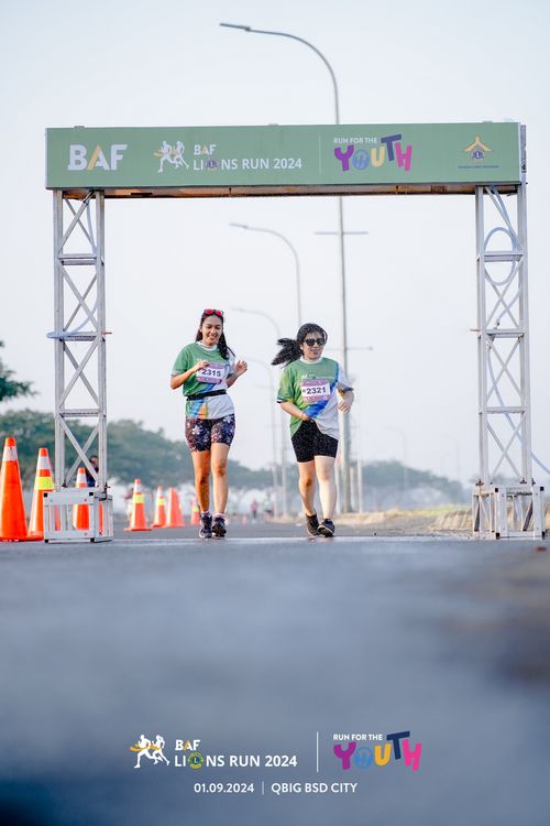 Race photo from BAF LIONS RUN 2024