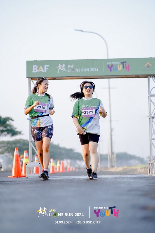 Race photo from BAF LIONS RUN 2024