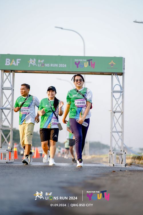 Race photo from BAF LIONS RUN 2024
