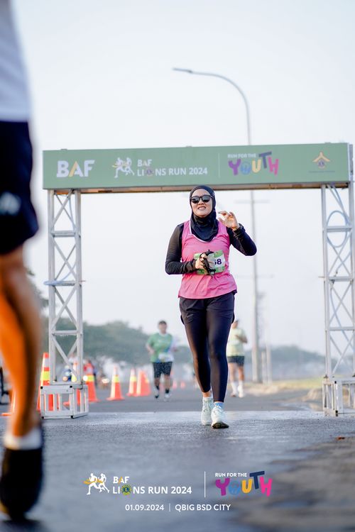 Race photo from BAF LIONS RUN 2024
