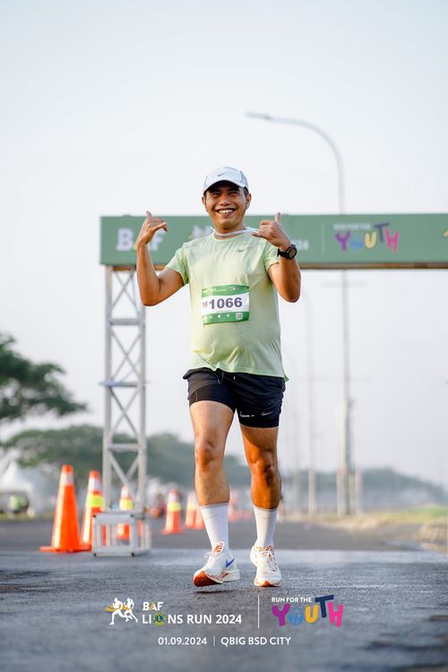 Race photo from BAF LIONS RUN 2024