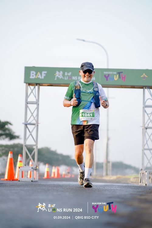 Race photo from BAF LIONS RUN 2024