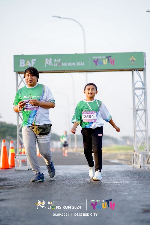 Race photo from BAF LIONS RUN 2024