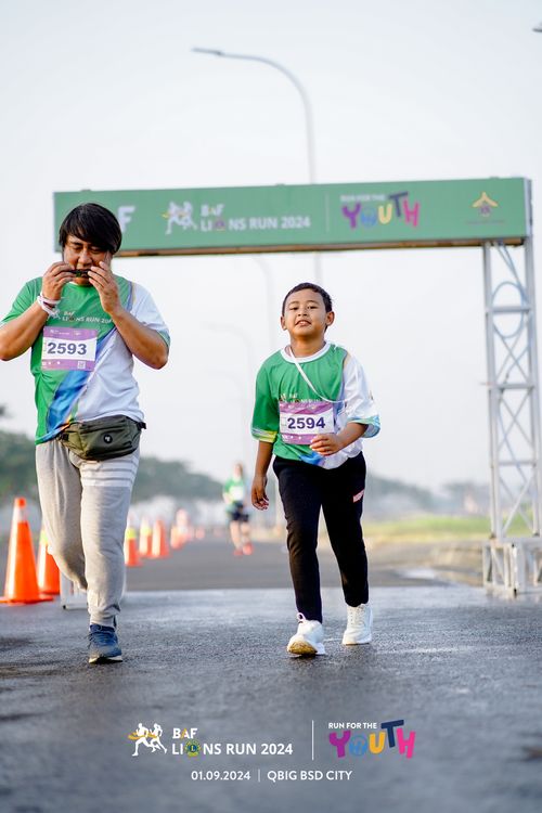 Race photo from BAF LIONS RUN 2024