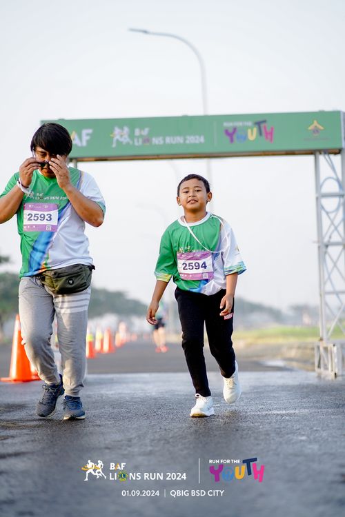 Race photo from BAF LIONS RUN 2024