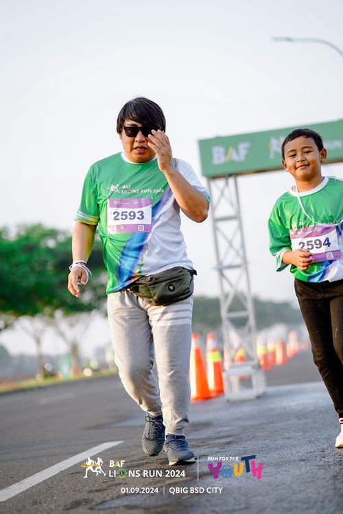 Race photo from BAF LIONS RUN 2024