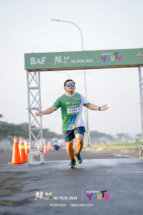 Race photo from BAF LIONS RUN 2024