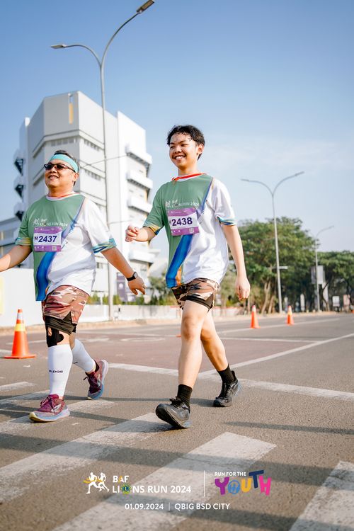Race photo from BAF LIONS RUN 2024