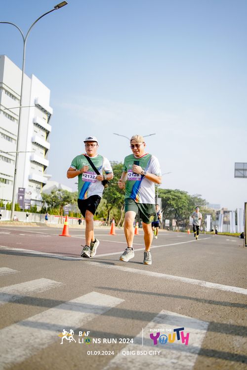 Race photo from BAF LIONS RUN 2024