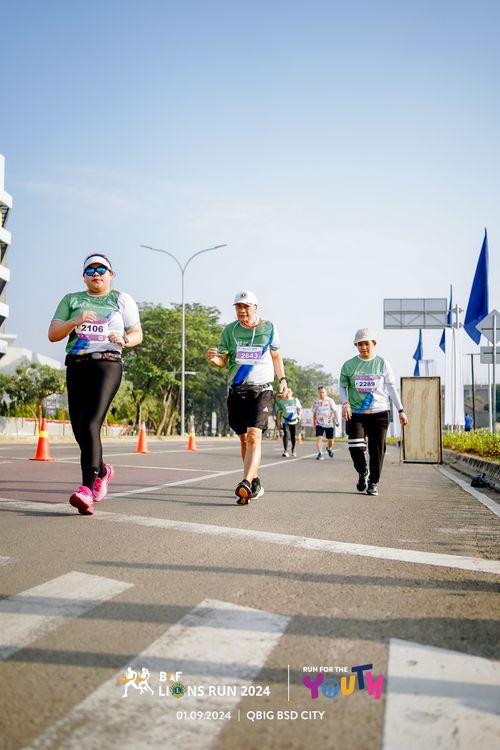 Race photo from BAF LIONS RUN 2024