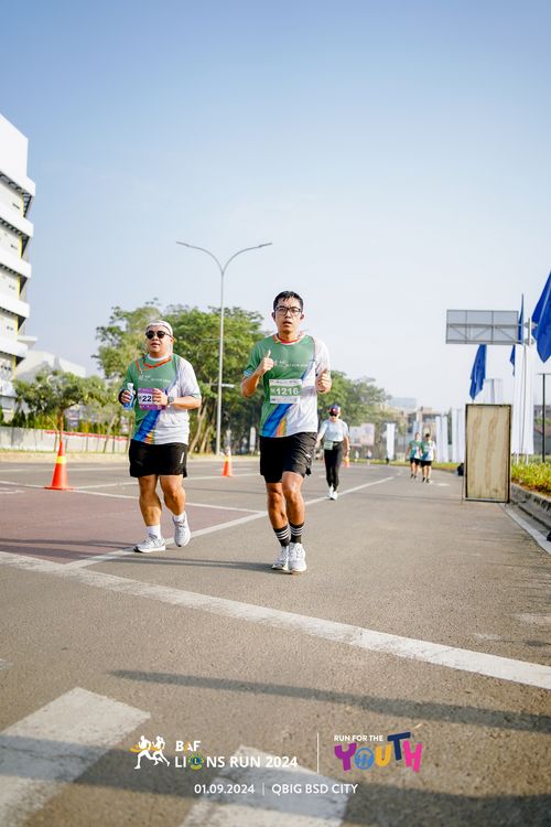 Race photo from BAF LIONS RUN 2024