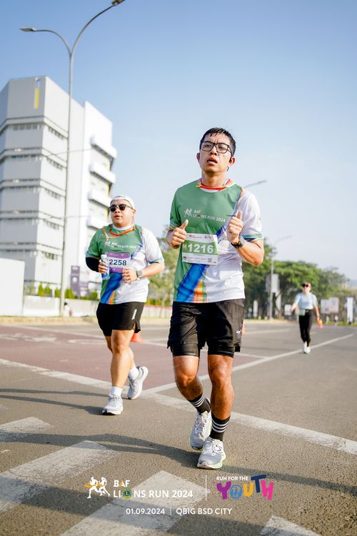Race photo from BAF LIONS RUN 2024