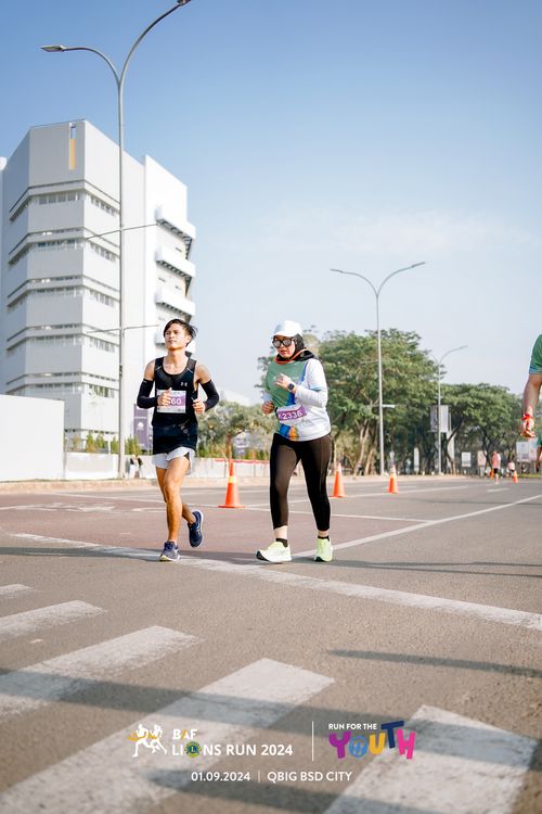 Race photo from BAF LIONS RUN 2024