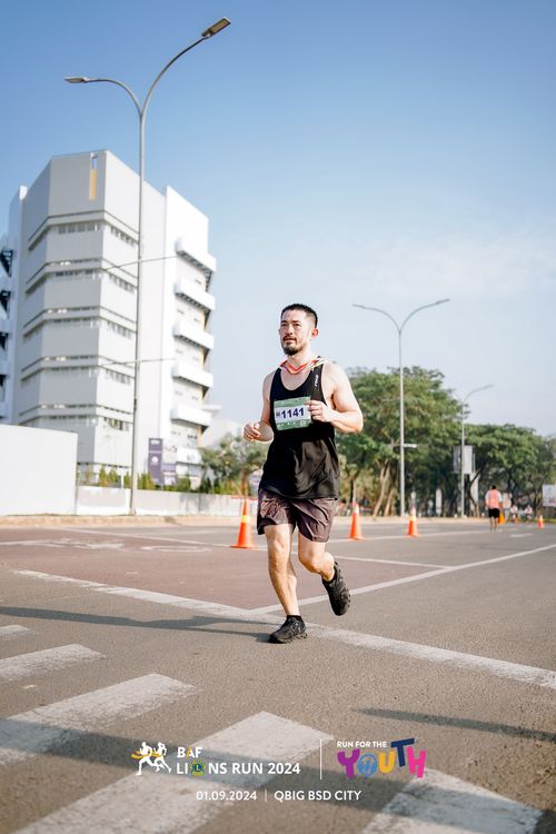 Race photo from BAF LIONS RUN 2024