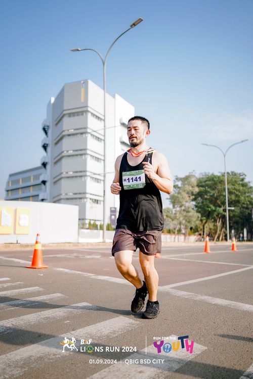 Race photo from BAF LIONS RUN 2024
