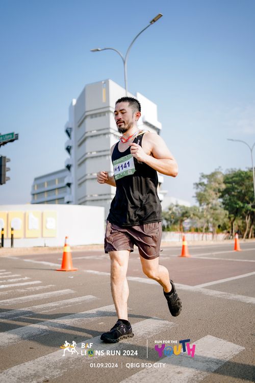 Race photo from BAF LIONS RUN 2024