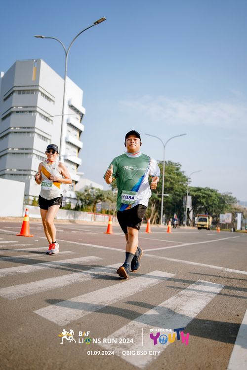 Race photo from BAF LIONS RUN 2024