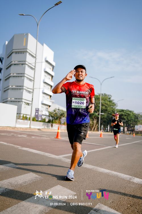 Race photo from BAF LIONS RUN 2024