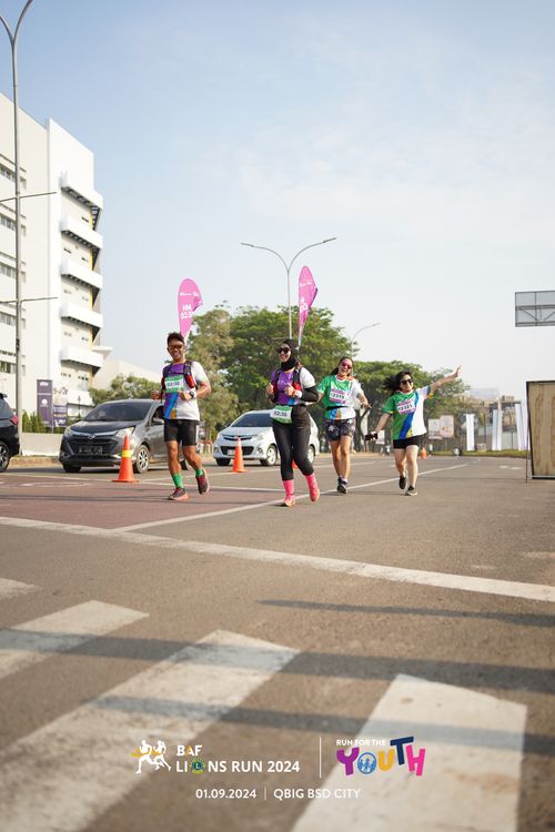 Race photo from BAF LIONS RUN 2024