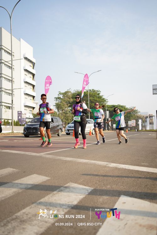 Race photo from BAF LIONS RUN 2024